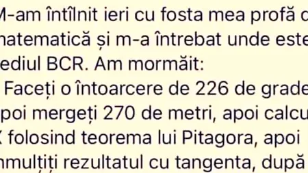 BANC | M-am întâlnit ieri cu fosta...
