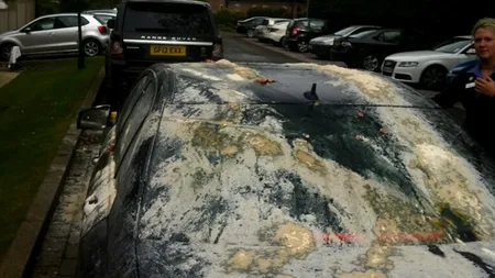 Michel Owen și-a găsit Mercedesul vandalizat. 