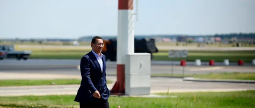 Ponta a revenit în țară după câteva zile petrecute în Dubai. Din ce avion a coborât premierul  