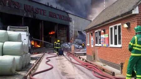 Incendiu puternic în Londra, înaintea CEREMONIEI DE ÎNCHIDERE a Olimpiadei