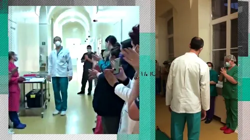 VIDEO | Un medic din Cluj-Napoca și-a dat demisia de onoare în aplauzele colegilor. „E prea mare mizeria. Am ales să plec”