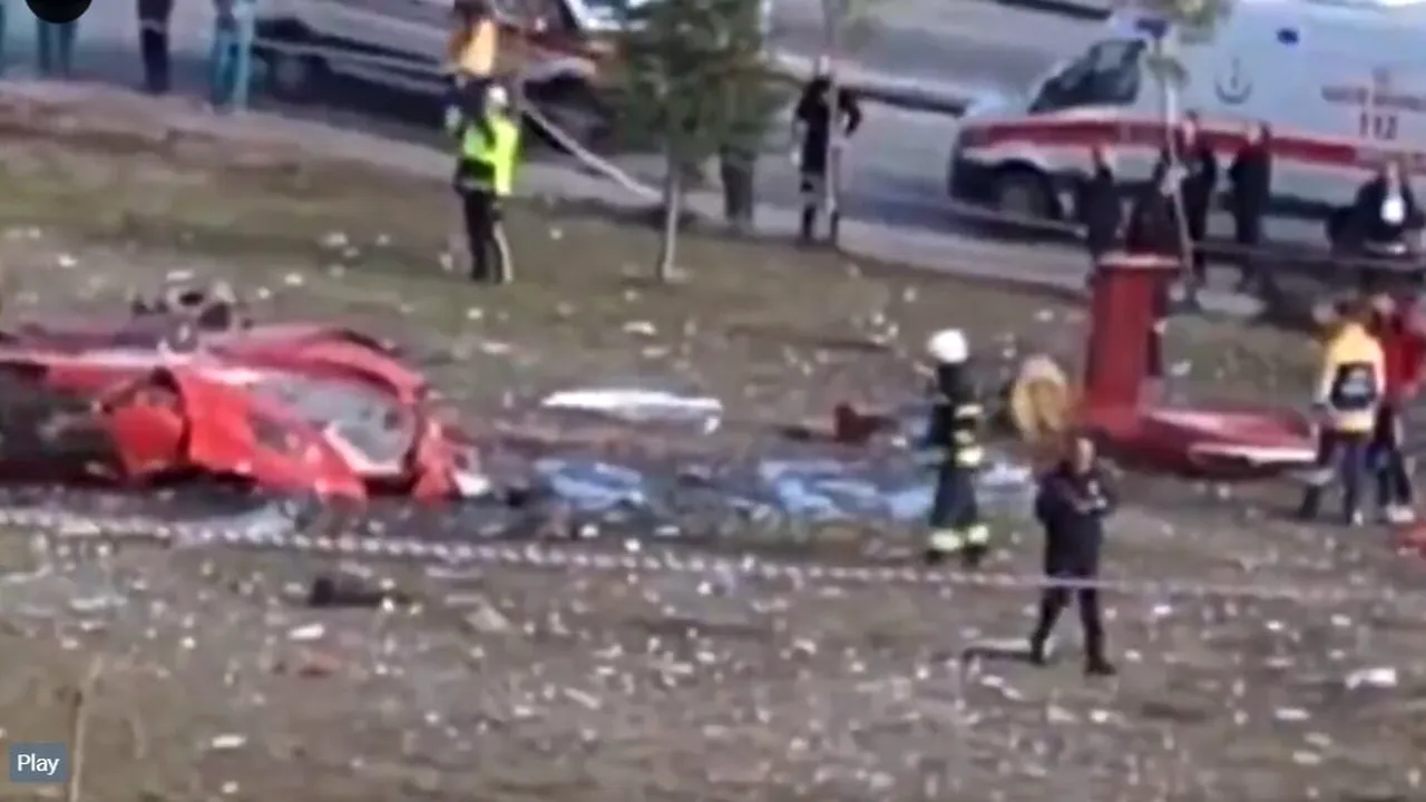 Un elicopter de ambulanță a intrat în clădirea unui spital din Turcia, apoi s-a probușit la sol. Care ar fi prima cauză a TRAGEDIEI