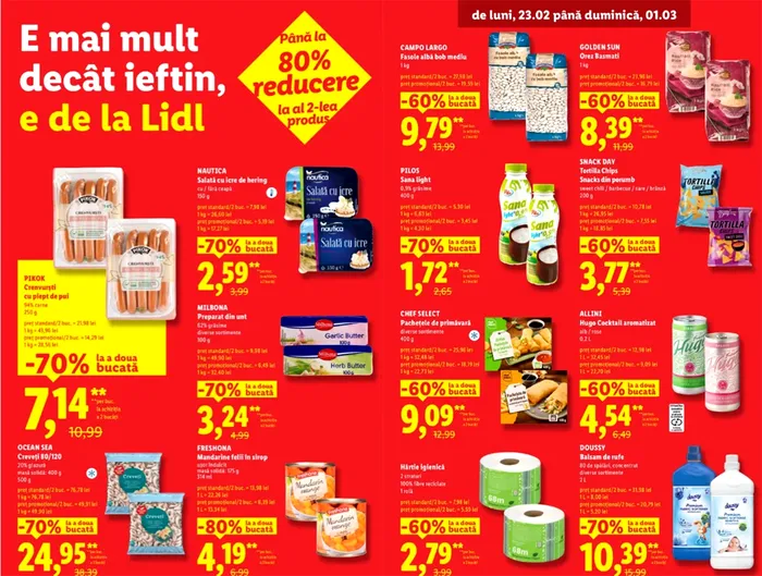 Produsul adorat de români redus cu 80% începând de astăzi, în toate magazinele LIDL din România