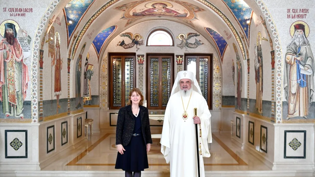 Ambasadorul SUA la Bucureşti, în vizită de prezentare la Patriarhia Română. Ce i-a transmis Patriarhul Bisericii Ortodoxe Române