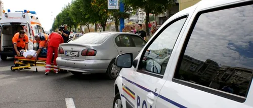 Accident în Pasajul Victoriei din Capitală. Trei persoane au fost rănite
