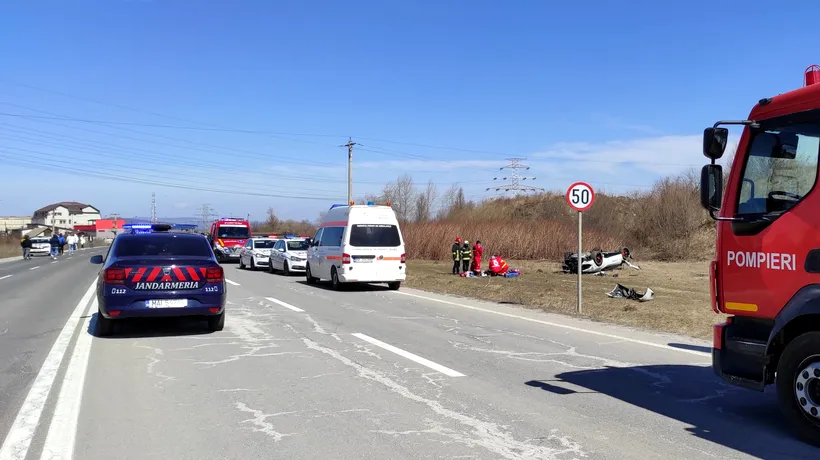 FOTO | Accident grav la un concurs de raliu, din Brașov. Un spectator a murit după ce a fost lovit de un Lamborghini Huracan
