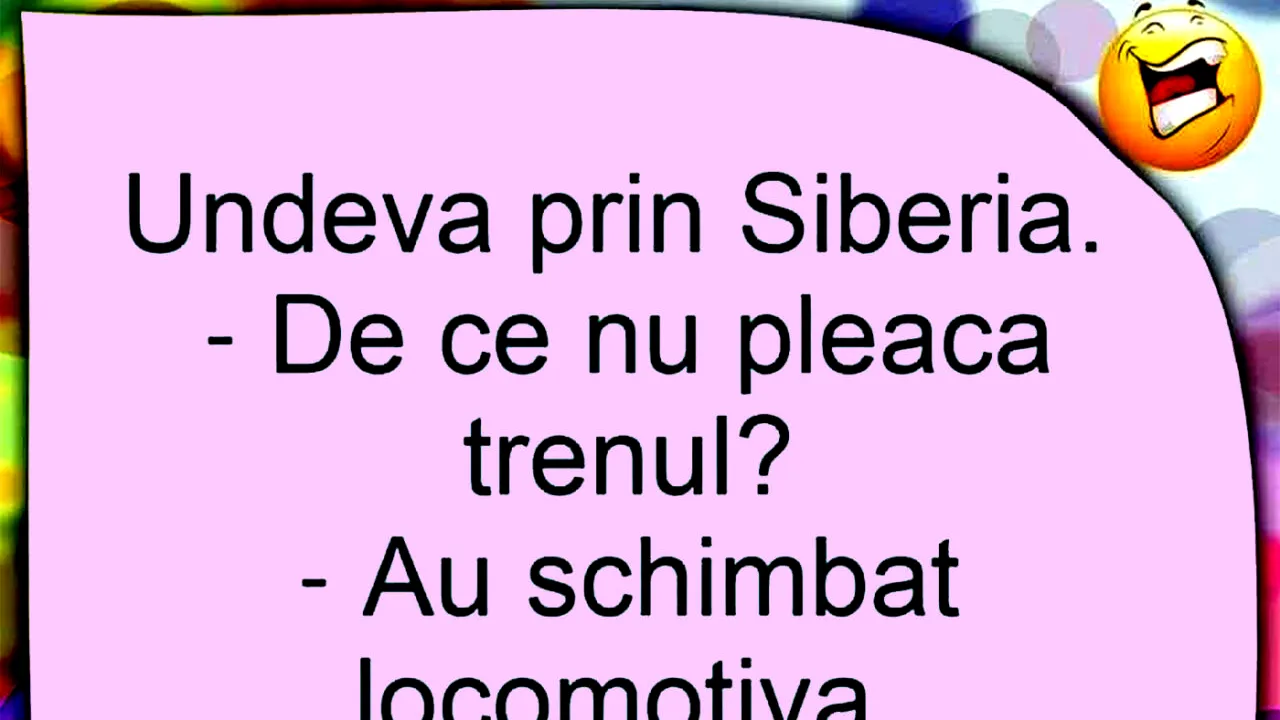 Bancul de joi | Undeva prin Siberia