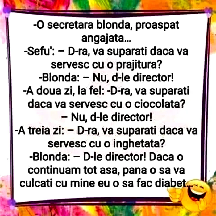 Bancul de joi | Secretara blondă și șeful timid