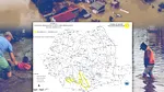 Meteorologii au emis cod galben de inundații pentru cinci județe, până vineri după-amiază
