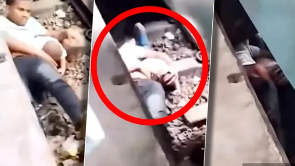 Gest incredibil în Bangladesh. Un tată a devenit scut uman pentru a-și proteja fiul care a căzut pe șinele de tren