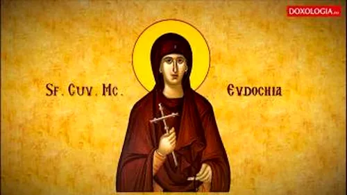 Calendar ortodox, 1 martie 2021. Sfânta Muceniță Evdochia este pomenită în această zi