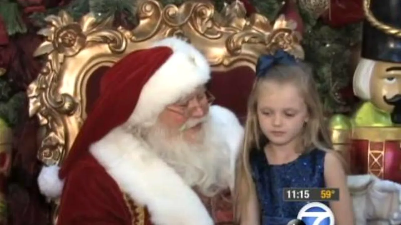 Această fetiță i-a cerut Moșului un singur lucru, ca tatăl ei să se întoarcă acasă. Și, ca prin minune ... 