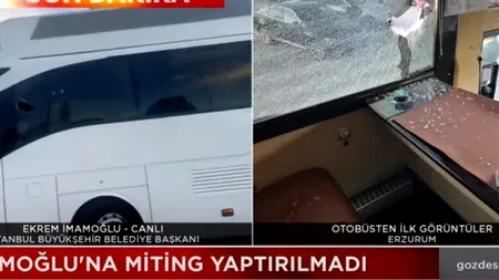 VIDEO | Primarul Istanbulului, atacat cu PIETRE la un miting electoral / Ekrem Imamoglu este rivalul președintelui turc Recep Tayyip Erdogan