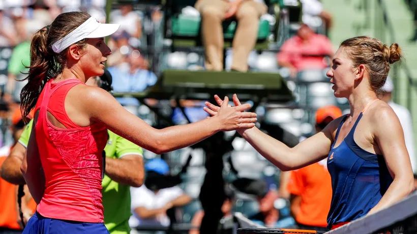 Simona Halep, o nouă întâlnire pe terenul de tenis cu Johanna Konta, după scandalul uriaș de la Fed Cup