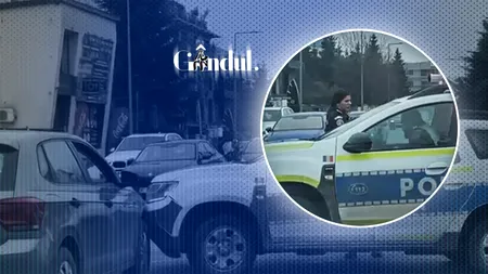 Accident pe bulevardul Pipera. O mașină de Poliție, lovită de un autoturism