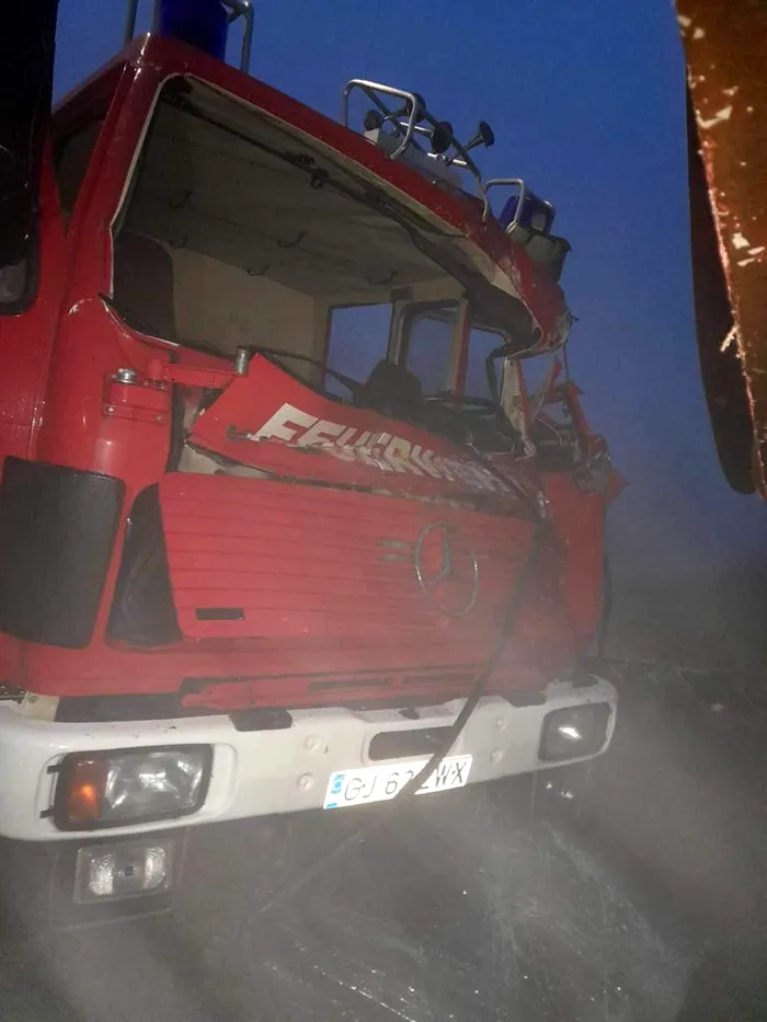 Accident în cariera minieră Roșia din Gorj - Foto: ISU Gorj