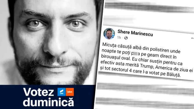 Fost candidat la șefia USR, consilier pentru mai mulți parlamentari, manager de proiect în partid, înjură America și pe președintele Trump: „Micuța căsuță albă, unde noaptea te poți p… direct în Biroul Oval! Asta merită Trump, America, de ziua ei!”. Ce a declanșat reacția vulgară a USR-istului