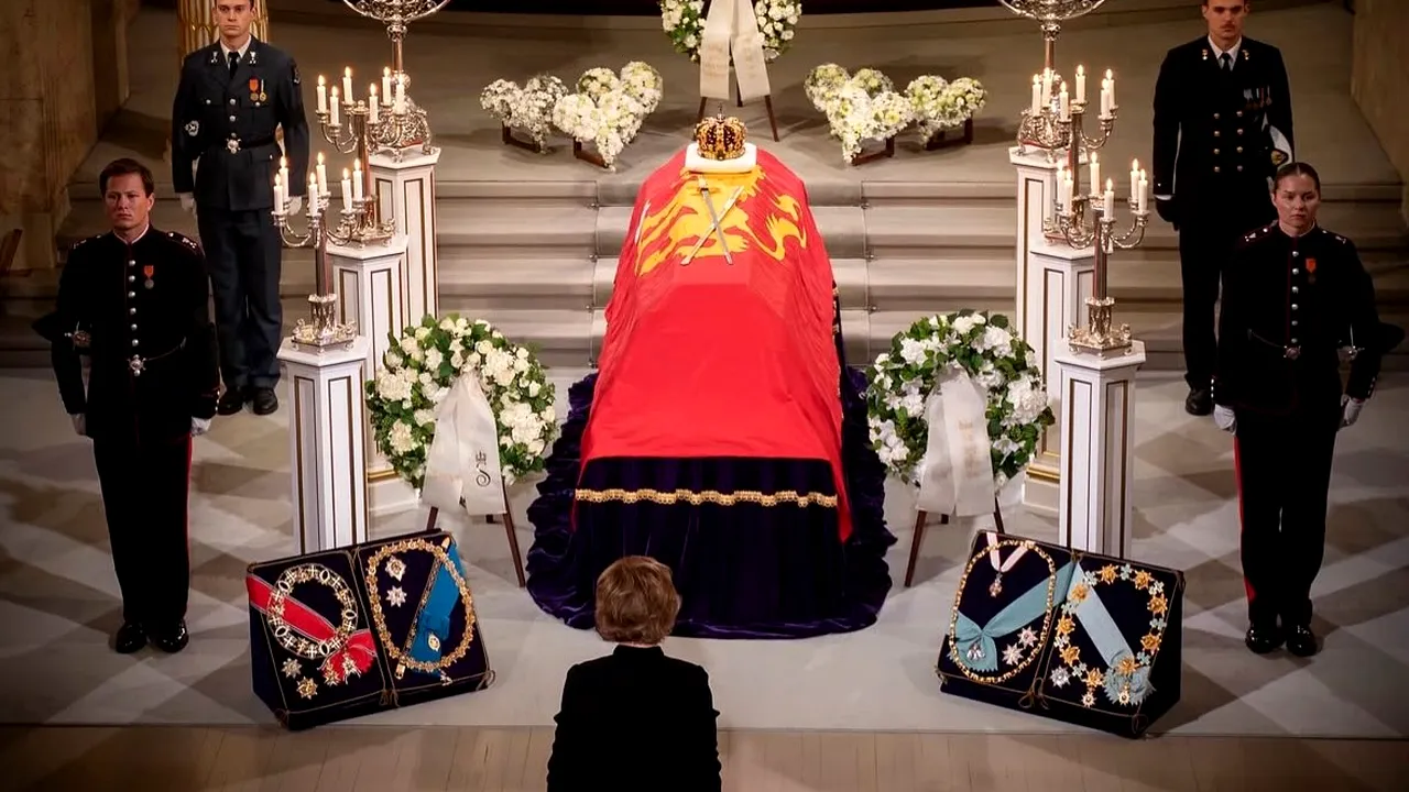 Funeraliile Regelui Harald al V-lea al Norvegiei. Mii de oameni s-au adunat la Oslo pentru a-și lua rămas-bun de la regretatul suveran. Familii regale din toată Europa participă la ceremonie