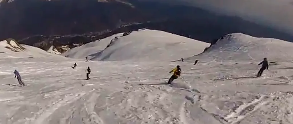 1 Mai pe schiuri: sute de turiști, pe pârtiile din Sinaia, în ultimul weekend din sezon