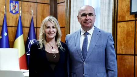 Nadia Comăneci întâmpinată de premierul demis, Ilie Bolojan, la Palatul Victoria. Ce a transmis acesta despre marea gimnastă a României