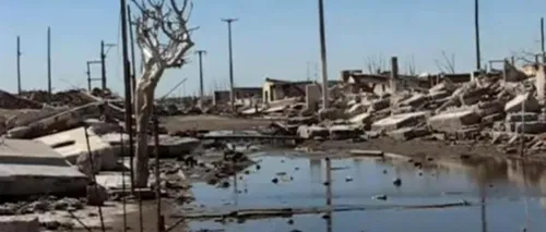 VIDEO. Orașul argentinian care iese de sub ape după 25 de ani