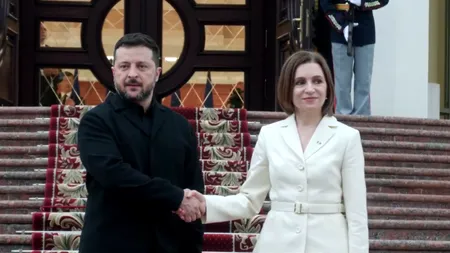Volodimir Zelenski a ajuns la Chișinău. Liderul de la Kiev participă la o reuniune trilaterală cu Maia Sandu și Nicușor Dan