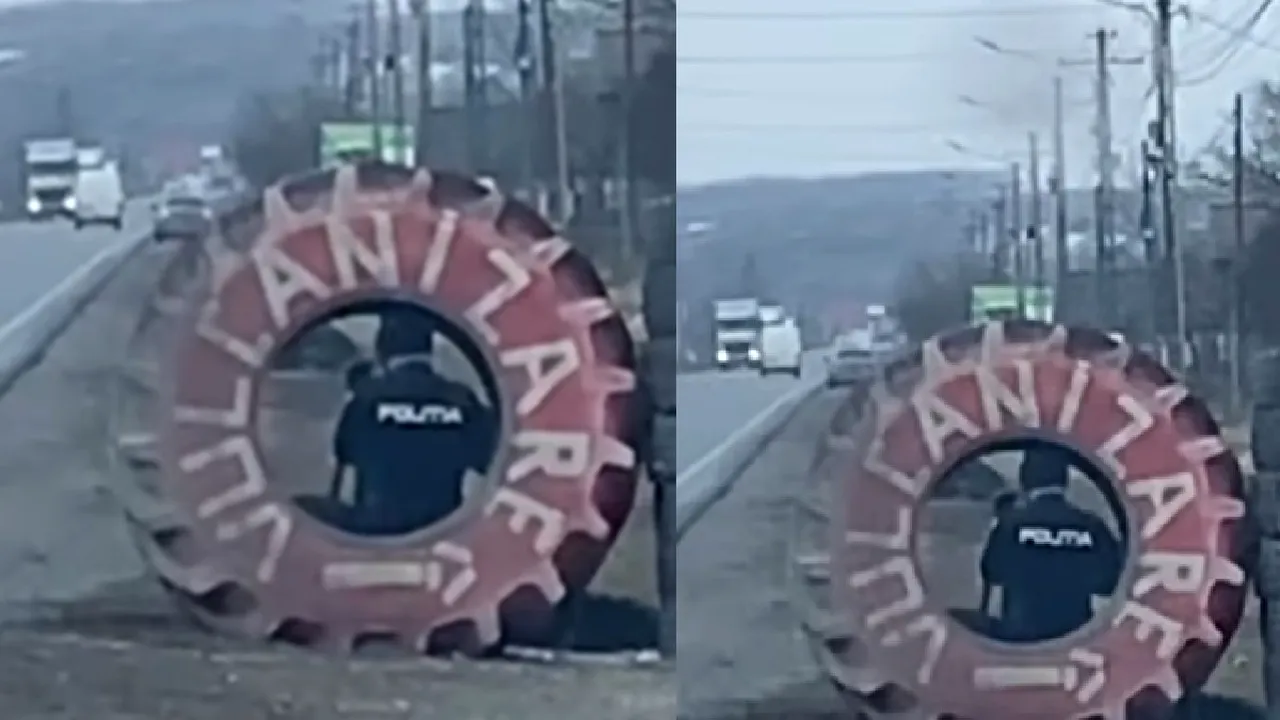 Unde a putut ascunde RADARUL un polițist din Iași. Amenzi usturătoare pentru viteză