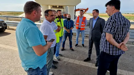 Ciprian Șerban, în control pe A7 : Am cerut eficiență maximă. Până la finalul lunii viitoare, să poată fi deschisă circulația și pe acest lot