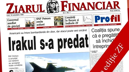 De 15 ani, ZIARUL FINANCIAR este vocea businessului românesc