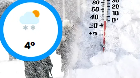 Meteorologii Easeweather anunță o lună cum nu prea a mai fost în România: Ninsori și temperaturi de iarnă