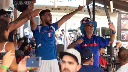 Cum petrec suporterii înaintea meciului Franța-Elveția de pe Arena Națională (FOTO)