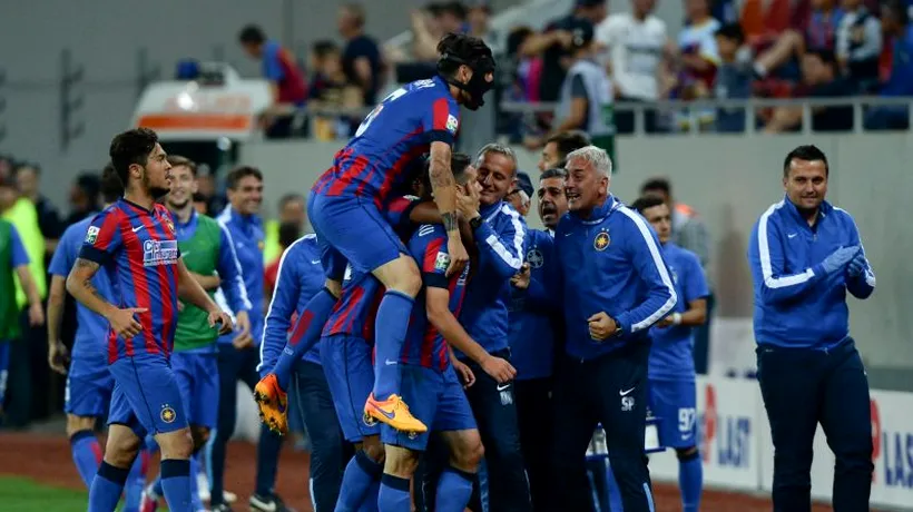 Steaua câștigă Cupa Ligii, după 3-0 cu Pandurii. Primul trofeu pentru antrenorul Costel Gâlcă