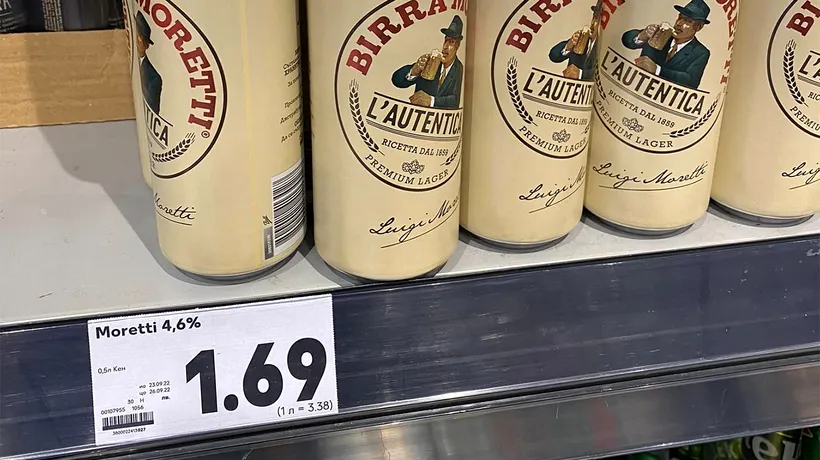 Câți lei costă o doză de bere într-un supermarket din Bulgaria. Imagini realizate de un turist român uluit