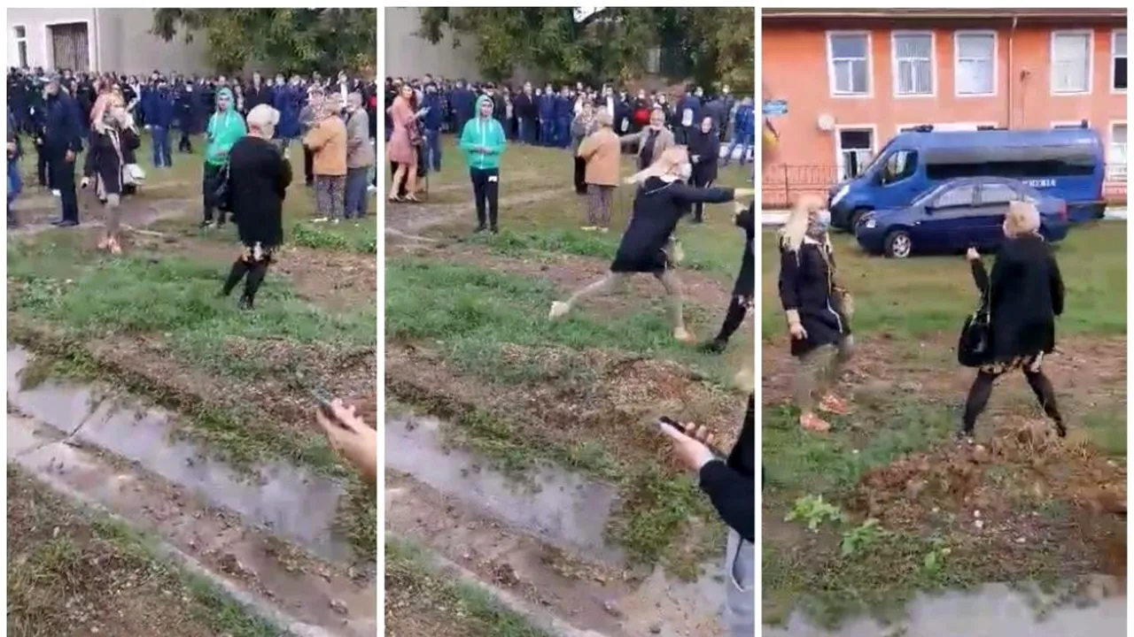 Scandal în ziua alegerilor. Două femei s-au luat la bătaie. Localnicii susțin că votanții sunt necunoscuți, fiind aduși de contracandidatul actualului primar