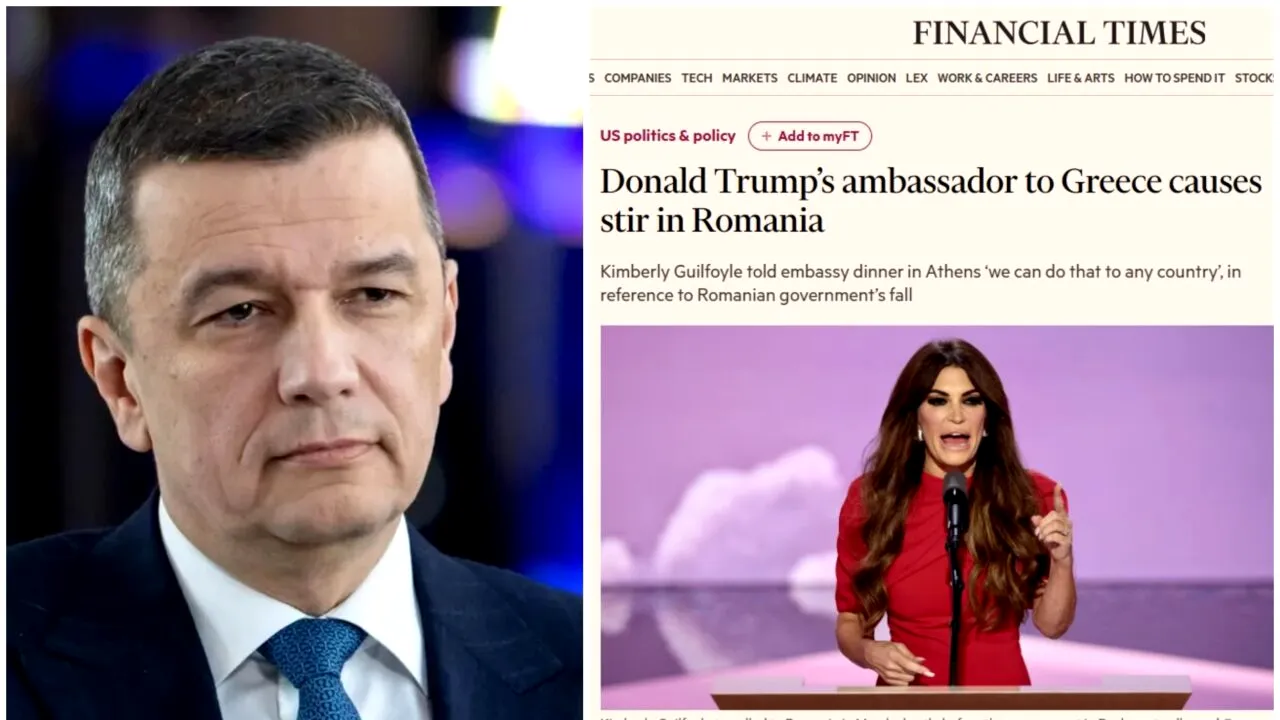 Surse Financial Times confirmă afirmațiile ambasadoarei americane în Grecia cu privire la România. Publicația menționează că nu există dovezi clare referitoare la ingerințe americane în demiterea guvernului Bolojan