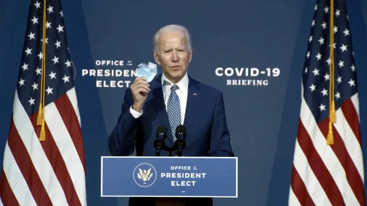 Joe Biden: Purtarea măștii nu este o declarație politică. Vă implor să o purtați