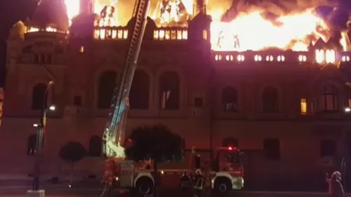 Palatul Episcopiei Greco-Catolice din Oradea, DISTRUS de un incendiu