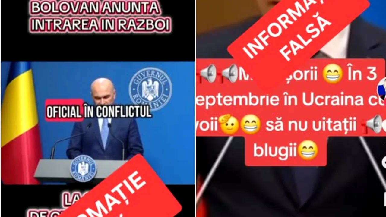 MAI semnalează noi informații false despre premierul Ilie Bolojan: 
