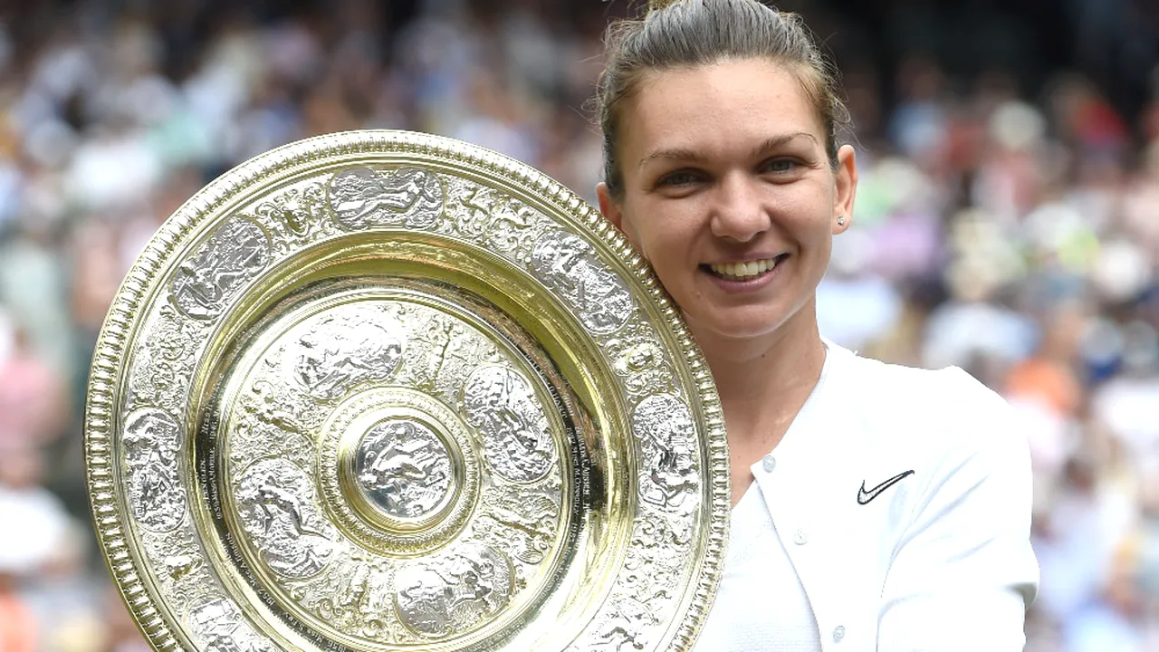 Simona Halep va prezenta pe Arena Națională trofeul de la Wimbledon, pe 17 iulie 