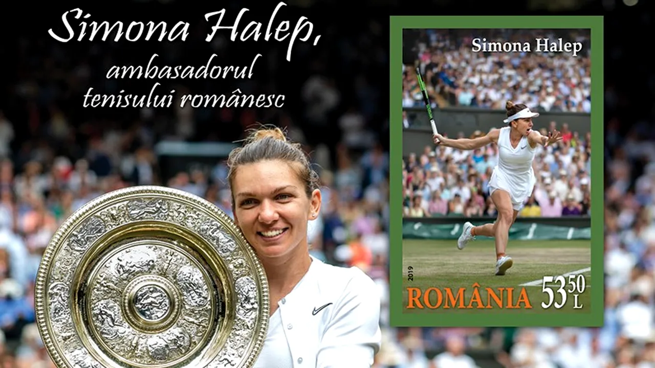 Ministerul Comunicațiilor lansează un timbru poștal dedicat Simonei Halep