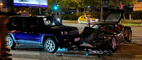 VIDEO&FOTO - Alin Petrache, șeful Federației Române de Rugby, implicat într-un grav accident rutier, în București