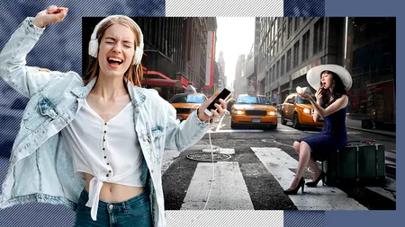 Pietonii traversează intersecțiile aglomerate cu ochii în TELEFOANE și cu CĂȘTILE pe urechi. Câteva clipe de neatenție pot fi fatale