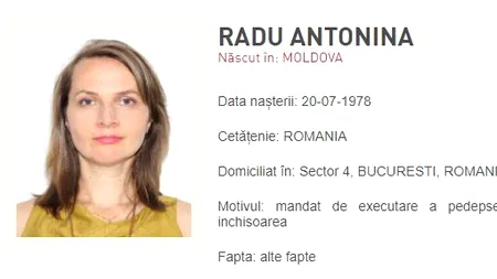 UPDATE. Antonina Radu, unul dintre pompierii condamnați în dosarul Colectiv, dată în urmărire. Femeia a fost găsită în Republica Moldova