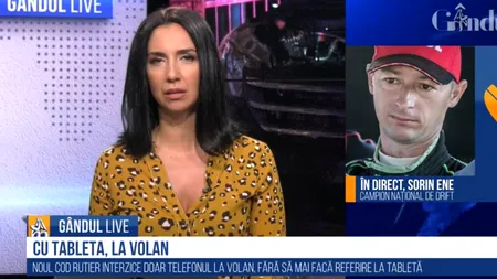 GÂNDUL LIVE. Sorin Ene, campion național de drift, despre ultimele „relaxări” din Codul Rutier: „Nu stăm pe tabletă sau la conversație în trafic. E vorba de timpul de reacție!”