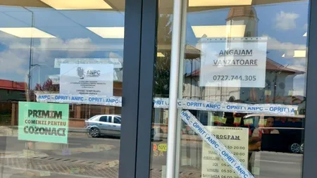 ANPC a închis cantina Clubului Sportiv Olimpia și încă un Mega Image, din Capitală. Amenzile date au ajuns la 600.000 lei