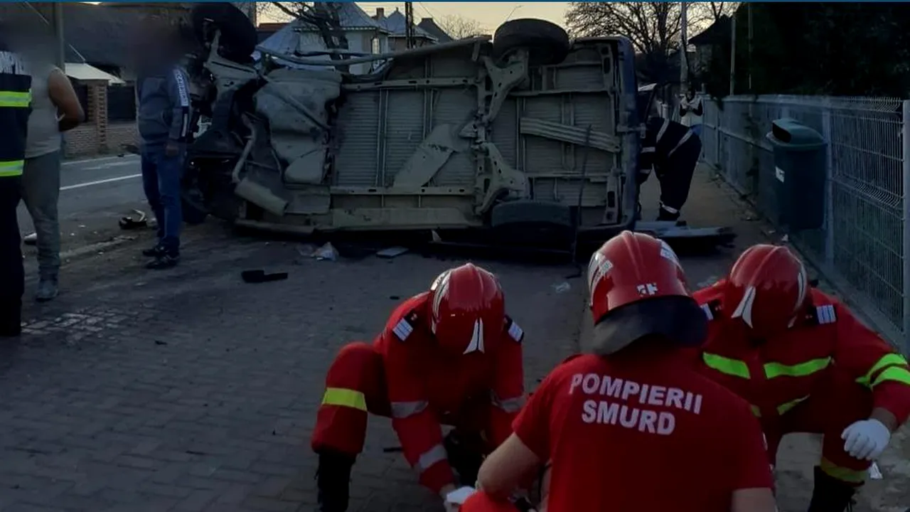 VIDEO | Accidentul în care a murit un șofer din județul Suceava, tată a 12 copii, surprins de o cameră de supraveghere. „Pe tăticu l-au omorât în drum”