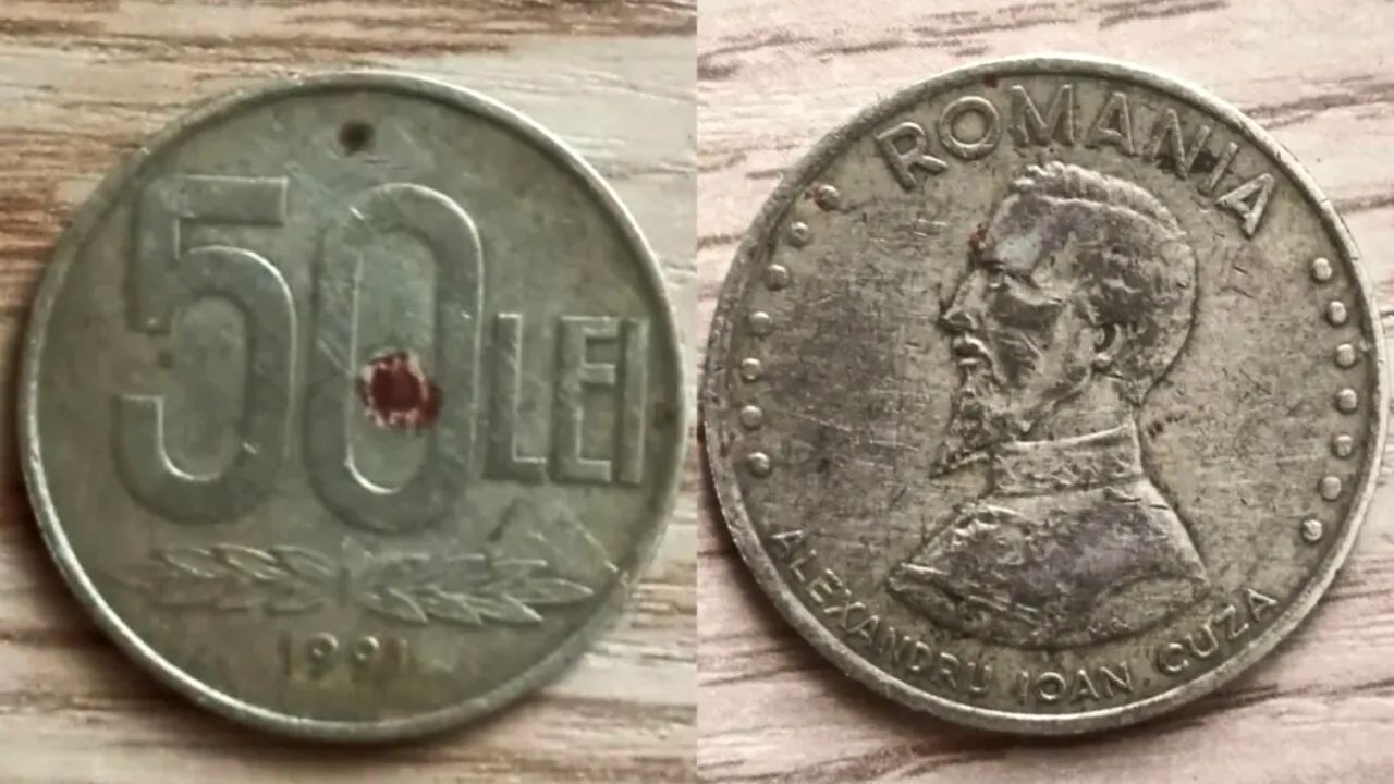 O monedă de 50 de lei din 1991 se vinde la un preț ireal! Cât cere un român, acum, în septembrie 2024