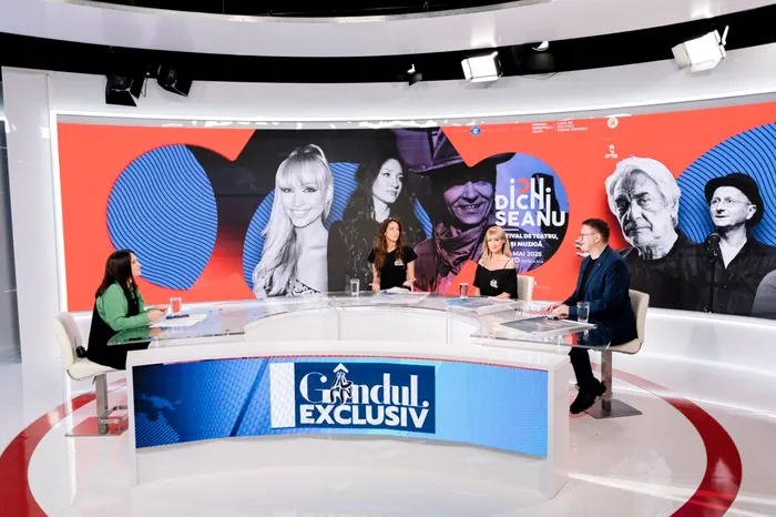 Ioana Dichiseanu, fiica maestrului, Simona Florescu și Andrei Giurgia, managerul proiectului