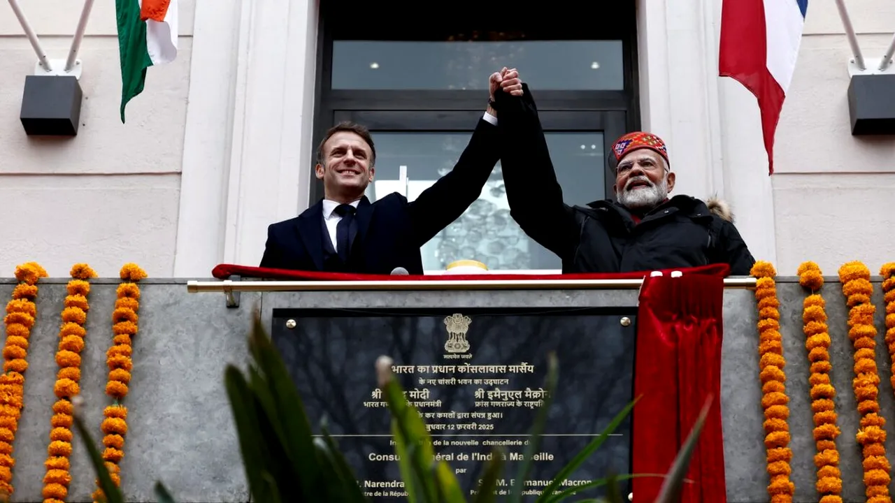 Întâlnire între președintele francez și premierul indian/ MACRON: „India și Franța sunt două mari puteri și au o relație specială”