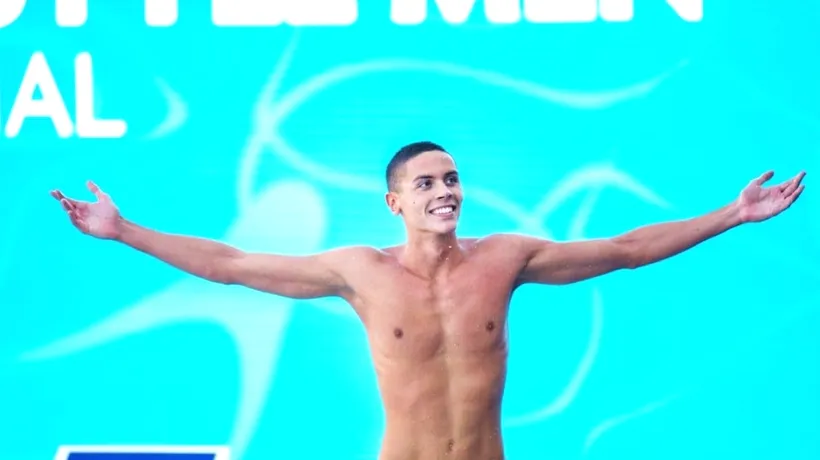 UPDATE: CM de Nataţie: David Popovici s-a calificat în finala probei de 200 m liber cu cel mai bun timp